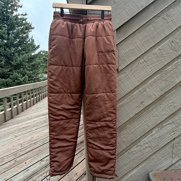 Foreer 21 Pants - NWT Forever 21 x Pantone Chocolate Brown Quilted Puffer Pants